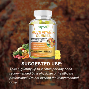 BLM Vitamins Daily Women's Multivitamin Gummy Bears Vegan Suppléments diététiques Aromatisés Naturels À Base de Plantes Éclaircissant La Peau Immunitaire - Product Image 4