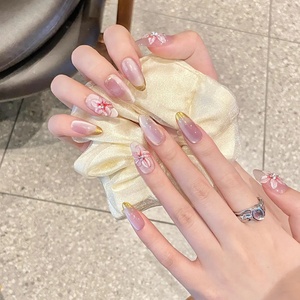 Haute qualité 10 pièces épais acrylique peint à la main ongles à presser <span class=keywords><strong>pas</strong></span> <span class=keywords><strong>cher</strong></span> à la main faux ongles pour le Style de conception d'application de doigt - Product Image 6
