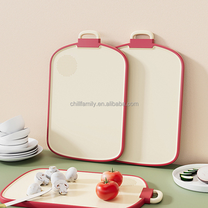 Set di taglieri da cucina personalizzati in plastica rettangolare antibatterica, lavabili in lavastoviglie, tre pezzi, per frutta e alimenti per bambini - Product Image 3
