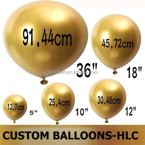 ซื้อบอลลูนโฆษณา HLC แบบกำหนดเอง ขนาด 12 นิ้ว 18 นิ้ว 36 นิ้ว พร้อมพิมพ์โลโก้บริษัท บอลลูนลาเท็กซ์ลายเมทัลลิกคุณภาพสูง - Product Image 2