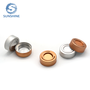 Tapa abatible de aluminio plateada <span class=keywords><strong>SUNSHINE</strong></span> de 20 mm/32 mm, a prueba de fugas, duradera, fácil de abrir, ligera, impermeable, de grado farmacéutico - Product Image 6