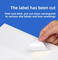 Étiquettes d'expédition vierges en gros, prédécoupées, avec code-barres et SKU, autocollantes, format A4, pour imprimante jet d'encre