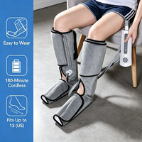 Masseur de jambes à compression d'air sans fil rechargeable 510k en gros, bottes de massage pour pieds et mollets, machine de massage des jambes avec logo personnalisé