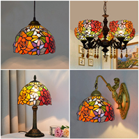 Tiffany abat-jour remplacement libellule Style Vintage vitrail abat-jour 8 pouces pour lampadaire plafonnier suspendu