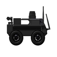 Robot de Inspección Portátil con Ruedas, Tracción en las Cuatro Ruedas, Ligero, Motor con Velocidad de 0.5m/s, Capacidad de Cruzar Obstáculos de 4cm, Ángulo de Escalada de 0~20°