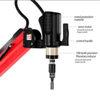 Mesin Tap Elektrik Servo Lengan Fleksibel Otomatis CNC M3-M20 1000w 200rpm