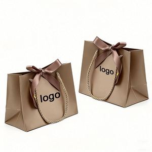 Custom Logo Printing Clothing Shoes <b>Gift</b> Shopping Paper <b>Bag</b> Boutique Beauty Store Packaging Paper <b>Bag</b> - Product Image 1