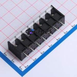 DBT40C-7.62-7P-BK-P Barrier Terminal Block P=7.62mm Connector Two Sides 7.62mm 1x7P Edge Pin - Product Image 2