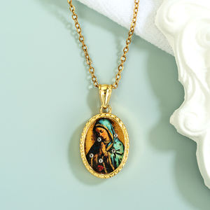 Caja <span class=keywords><strong>de</strong></span> Pintura para Tarjetas GIVELUCK Mira con Incrustaciones <span class=keywords><strong>de</strong></span> Diamantes Ovalados en Cobre Blanco y Latón, Estilo Cristiano, Dorado Tang y Blanco - Product Image 6