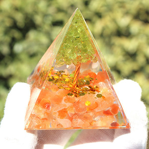 Pirámide de Árbol de Cristal, Resina Epoxi, Manualidades, Decoración del Hogar, Adorno de Escritorio, Regalo para Colegas y Amigos - Product Image 2