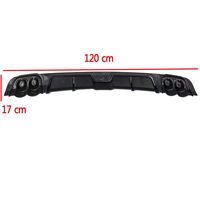 Difusor de Parachoques Trasero Universal Deportivo y Económico para Todo Tipo de Coche Sedán, Alerón de Parachoques de PP, Accesorio de Tuning Exterior