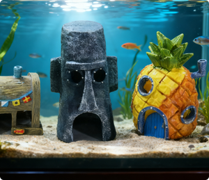 Hồ cá trang trí squidward nhà, SpongeBob chủ đề bể cá trang trí, nhựa mô hình nghệ thuật cho nhà bàn & cảnh quan thủy sản - Product Image 2