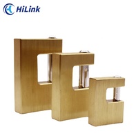 Pas de quantité minimale de commande robuste 90mm surdimensionné en laiton rectangulaire cuivre cadenas anti-coupure Candado serrure de porte antirouille pour la longueur