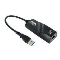Tarjeta de Red USB con Cable, Plug and Play, Adaptador de Red USB 3.0 a RJ45, Convertidor LAN, Adaptador Ethernet USB3.0