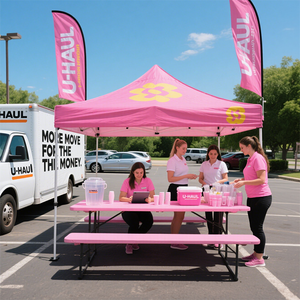 Auvent côtier portable avec protection UPF 50 + comprend des ancres de sable Sac de transport Installation rapide <span class=keywords><strong>Abri</strong></span> solaire pour une utilisation sécurisée sur la plage - Product Image 5