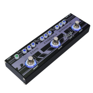 Pedal Multiefectos para Guitarra Rowin DAP con Delay, Reverb y Distorsión para Guitarra Eléctrica y Bajo, 3 en 1 Efectos Roto Engine Ocean Verb - Product Image 5