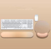 Repose-poignet et tapis de souris ergonomique en mousse à mémoire de forme, couleur dégradée personnalisée avec ensemble de Support de poignet