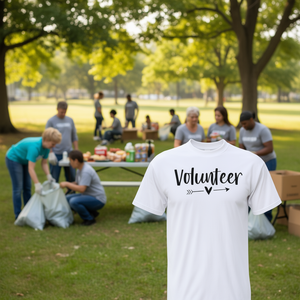 Camiseta Moderna de Cuello Redondo y Manga Corta para Voluntarios, Aficionados, Compañeros de Trabajo, Profesionales - Talla Pequeña, Camiseta Promocional - Product Image 3