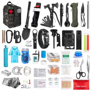 147 pcs Outdoor Essentials Survival Gear Tool Kits Med Supplies Véhicules Car Travel Camper Gifts Emergency Camping Survival Kit - Product Image 1