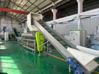 Usine de lavage de bouteilles HDPE LDPE, machine de recyclage de sacs tissés en PP avec sécheuse centrifuge