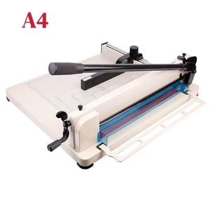 Coupe-papier manuel Quanheng A4 robuste avec lame en acier durable et protection de sécurité, modèle 858 A4 pour papier/plastique/PVC/cuir - Product Image 1