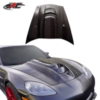 Pour Chevrolet Corvette C6 2005-2013, capot moteur en fibre de carbone sèche, remplacement direct des pièces extérieures du capot avant.
