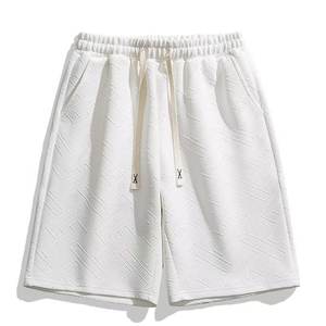 กางเกงกีฬาผ้าคอตตอนถักสำหรับผู้ชายกางเกงกีฬาลำลองเอวยางยืดปานกลางผ้า100% 2025ฤดูร้อน - Product Image 2