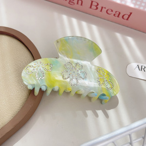 جديد إبداعي فاخر شعار مخصص خلات حجر الراين ، ذيل حصان القرش خلات مقاطع كبيرة - Product Image 5