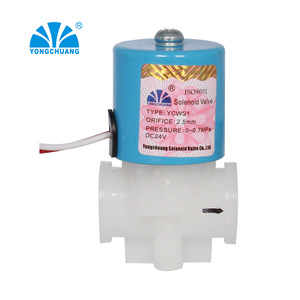 Yongchuang YCWS1 Plastic Solenoid Valve 2.5mm Orifice DC24V For Water Purifier RO System - Product Image 1