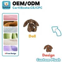 Boneka Kelinci Paskah Animasi Lucu Kustom, Mainan Boneka Kelinci Pelangi Warna-warni Kawaii, Boneka Hewan Isi Lembut untuk Hadiah CPC CE