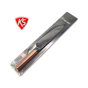 Dao đầu bếp 8 inch mới với lưỡi dao SS #430 và keo xử lý dao nhà bếp phủ màu đen-cuchillos de cocina de 8 pulgadas