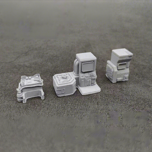 RG HG 1/144 Set de 3 Piezas de Equipos de Consola de Control Impresos en PVC de Alta Precisión, Escena de Hangar, Hecho en Taiwán - Product Image 1