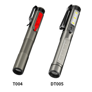 ไฟฉายปากกา T004 DT005 ชาร์จไฟได้พร้อมคลิปหนีบ แสงยูวี ไฟฉาย LED แบบพกพาขนาดกะทัดรัด ชาร์จแบบ Type C - Product Image 1