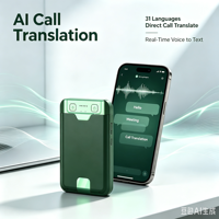 Stylo de traduction IA en temps réel avec enregistrement vocal, carte magnétique intelligente, appel mains libres compatible Android, traduction de réunions IA et minutes de réunion