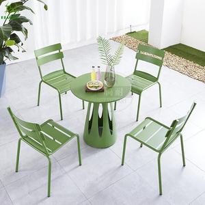 Juego de comedor impermeable de aluminio para exteriores, Set de salón de jardín para Patio, Hotel, diseño europeo - Product Image 2