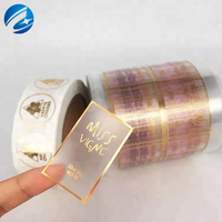 Autocollant en vinyle transparent personnalisé avec logo privé, étiquette de bouteille d'eau en plastique transparent, impression d'autocollants
