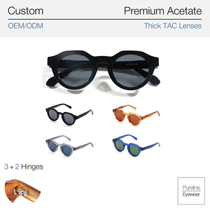 Gafas de Sol de Diseño Pureline, Montura Completa Negra de Lujo, <span class=keywords><strong>Lentes</strong></span> TAC con Protección UV400, <span class=keywords><strong>Estilo</strong></span> Deportivo de Aviación, Ligeras, Marca de Prestigio - Product Image 4