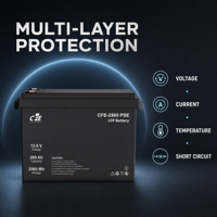 Batterie LiFePO4 LFP CFE-2560 PSE 12,8V 200Ah avec BMS IP65, 3000 cycles, pour onduleur FoxESS, systèmes solaires hors réseau