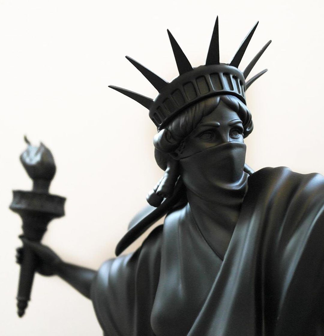 ポップアートギフト樹脂製自由の女神モデルデスクトップ彫刻装飾品
