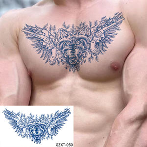 Tatuajes Temporales Impermeables y Respetuosos con el Medio Ambiente <span class=keywords><strong>para</strong></span> <span class=keywords><strong>Hombres</strong></span> y Mujeres Tatuajes <span class=keywords><strong>de</strong></span> <span class=keywords><strong>Pecho</strong></span> y Espalda <span class=keywords><strong>de</strong></span> Larga Duración - Product Image 3
