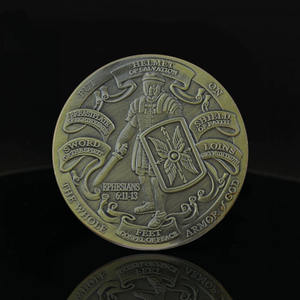 Moneda conmemorativa impresa <span class=keywords><strong>de</strong></span> 40mm, Armadura <span class=keywords><strong>de</strong></span> <span class=keywords><strong>Dios</strong></span>, patrón <span class=keywords><strong>de</strong></span> <span class=keywords><strong>soldado</strong></span> <span class=keywords><strong>de</strong></span> alto relieve, moneda <span class=keywords><strong>de</strong></span> oración <span class=keywords><strong>de</strong></span> Efesios - Product Image 2
