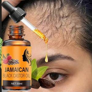Huile de ricin noire jamaïcaine 30ml, pressée à froid, sérum réparateur pour cheveux et peau - Product Image 5