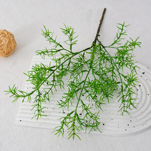 Plante d'asperge artificielle Flower Delight 50 cm en PVC souple, légère, pour décoration intérieure et extérieure, accessoires de photographie de mariage - Product Image 2