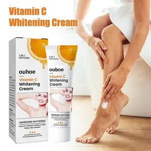 Crème éclaircissante hydratante à la vitamine C Crèmes blanchissantes pour les aisselles Crème blanchissante Crème hydratante pour peaux foncées Genoux - Product Image 5