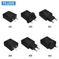 Cargador de Pared Mini USB con Certificación CE GS, Enchufe Europeo, 5v 1a 2a 2.5a 3a
