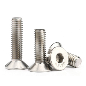 DIN 7991 lega di acciaio 10.9 nero piatto CKS testa bullone a brugola inox A2 A4 presa esagonale svasata vite per macchina - Product Image 6