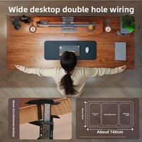 Bureau d'ordinateur moderne simpliste pour les étudiants pour la chambre à coucher, le lit ou les jeux Pratique pour l'écriture