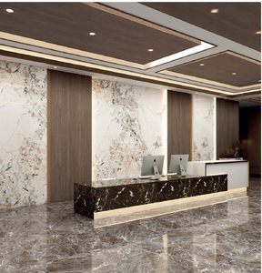 Panneau mural en marbre ignifuge panneau mural en <span class=keywords><strong>fibre</strong></span> de charbon de <span class=keywords><strong>bois</strong></span> de bambou panneau mural en feuille de pvc haute brillance panneau mural décoratif en ardoise - Product Image 6