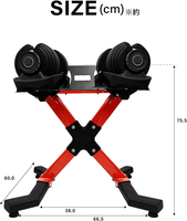 Support de haltères en acier en forme de X, adapté à tous types d'haltères, super stable et robuste