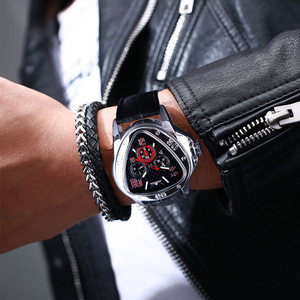 Montres mécaniques pour hommes JARAGAR 951 <span class=keywords><strong>de</strong></span> classe supérieure, design avec bracelet en cuir, trois <span class=keywords><strong>aiguilles</strong></span>, automatiques, étanches, pour hommes - Product Image 6